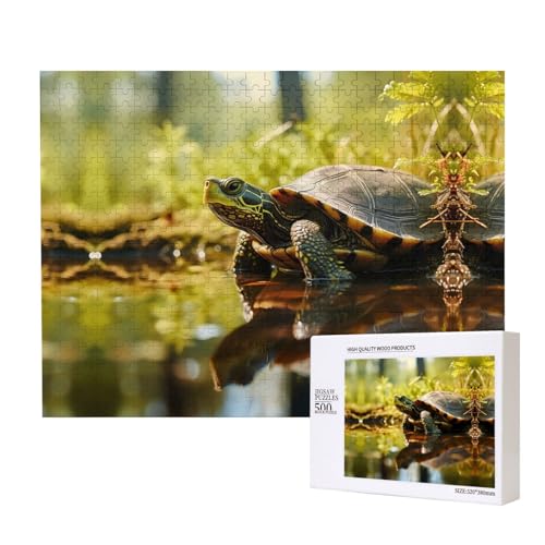 Poezjzw Schildkröten-Puzzles für Erwachsene, 500 Teile, Holzpuzzle für Familie, Freunde, Heimdekoration, Wandkunst, 500 x 38 cm Poezjzw Schildkröten-Puzzles für Erwachsene, 500 Teile, Holzpuzzle für Familie, Freunde, Heimdekoration, Wandkunst, 500 x 38 cm von POEZJZW