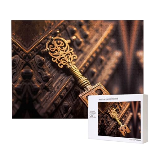 Poezjzw Schlüsselpuzzles für Erwachsene, 500 Teile, Holzpuzzle für Familie, Freunde, Heimdekoration, Wandkunst, 500 x 38 cm Poezjzw Schlüsselpuzzles für Erwachsene, 500 Teile, Holzpuzzle für Familie, Freunde, Heimdekoration, Wandkunst, 500 x 38 cm von POEZJZW