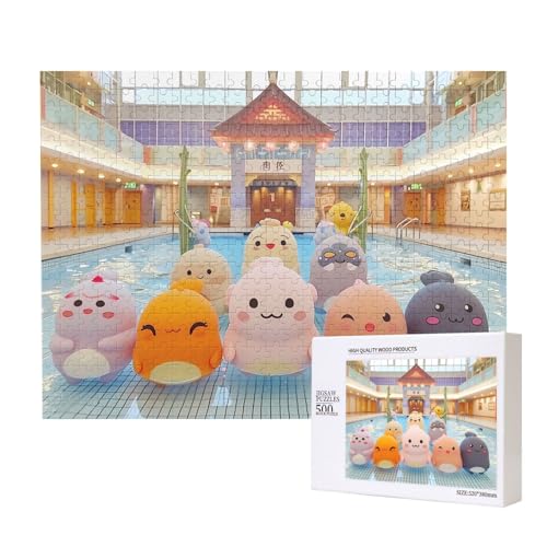 Poezjzw Schwimmbadbrötchen für Erwachsene, klassisches Puzzle, 500 Teile, Holzpuzzle, moderne Wohnkultur, intellektuelles Spiel, 52 x 38 cm Poezjzw Schwimmbadbrötchen für Erwachsene, klassisches Puzzle, 500 Teile, Holzpuzzle, moderne Wohnkultur, intellektuelles Spiel, 52 x 38 cm von POEZJZW