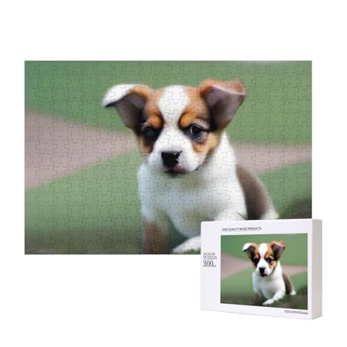Poezjzw Shy Puppy Klassisches Puzzle für Erwachsene, 300 Teile, Holzpuzzle, moderne Wohnkultur, intellektuelles Spiel, 40 x 28 cm Poezjzw Shy Puppy Klassisches Puzzle für Erwachsene, 300 Teile, Holzpuzzle, moderne Wohnkultur, intellektuelles Spiel, 40 x 28 cm von POEZJZW
