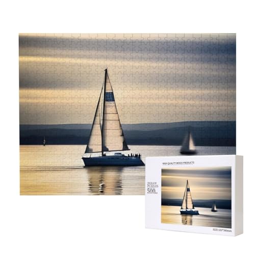 Poezjzw Smooth Sailing Klassisches Puzzle für Erwachsene, 500 Teile, Holzpuzzle, moderne Wohnkultur, intellektuelles Spiel, 52 x 38 cm Poezjzw Smooth Sailing Klassisches Puzzle für Erwachsene, 500 Teile, Holzpuzzle, moderne Wohnkultur, intellektuelles Spiel, 52 x 38 cm von POEZJZW