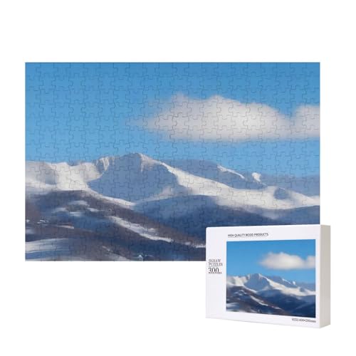 Poezjzw Snowy Mountains Of B Klassisches Puzzle für Erwachsene, 300 Teile, Holzpuzzle, moderne Wohnkultur, intellektuelles Spiel, 40 x 28 cm Poezjzw Snowy Mountains Of B Klassisches Puzzle für Erwachsene, 300 Teile, Holzpuzzle, moderne Wohnkultur, intellektuelles Spiel, 40 x 28 cm von POEZJZW