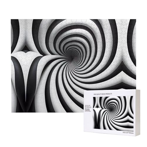 Poezjzw Spiral Optical Illusion Gif Adult Classic Jigsaw 500 Pieces Wooden Puzzle Modern Home Decor Intellectual Game 52 X 38 Cm Poezjzw Spiral Optical Illusion Gif Adult Classic Jigsaw 500 Pieces Wooden Puzzle Modern Home Decor Intellectual Game 52 X 38 Cm von POEZJZW