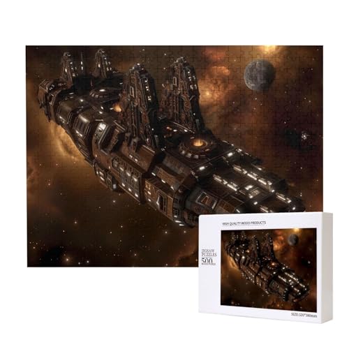 Poezjzw Starships Klassisches Puzzle für Erwachsene, 500 Teile, Holzpuzzle, moderne Wohnkultur, intellektuelles Spiel, 52 x 38 cm Poezjzw Starships Klassisches Puzzle für Erwachsene, 500 Teile, Holzpuzzle, moderne Wohnkultur, intellektuelles Spiel, 52 x 38 cm von POEZJZW
