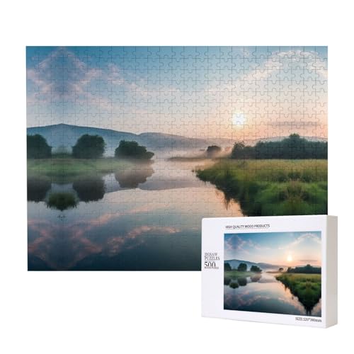 Poezjzw Streams Puzzles für Erwachsene, 500 Teile, Holzpuzzle für Familie, Freunde, Heimdekoration, Wandkunst, 50 x 38 cm Poezjzw Streams Puzzles für Erwachsene, 500 Teile, Holzpuzzle für Familie, Freunde, Heimdekoration, Wandkunst, 50 x 38 cm von POEZJZW