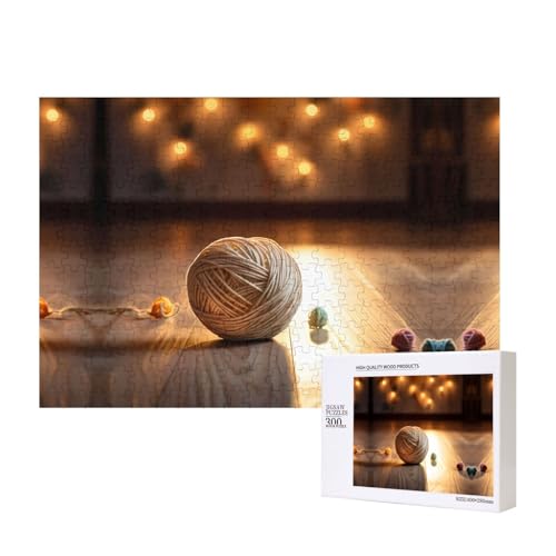Poezjzw Strickwoll-Puzzles für Erwachsene, 300 Teile, Holzpuzzle für Familie, Freunde, Heimdekoration, Wandkunst, 15,7 x 27,9 cm Poezjzw Strickwoll-Puzzles für Erwachsene, 300 Teile, Holzpuzzle für Familie, Freunde, Heimdekoration, Wandkunst, 15,7 x 27,9 cm von POEZJZW