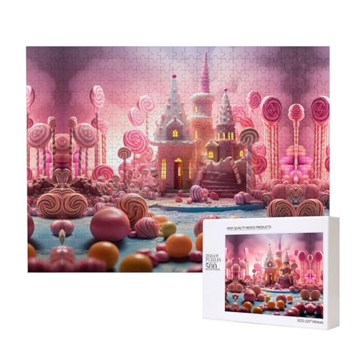 Poezjzw Süßigkeiten-Puzzles für Erwachsene, Holzpuzzle für Familie, Freunde, Heimdekoration, Wandkunst, 500 x 38 cm Poezjzw Süßigkeiten-Puzzles für Erwachsene, Holzpuzzle für Familie, Freunde, Heimdekoration, Wandkunst, 500 x 38 cm von POEZJZW