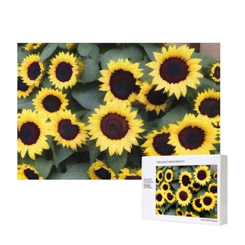 Poezjzw Sunflower Watching Klassisches Puzzle für Erwachsene, 300 Teile, Holzpuzzle, moderne Wohnkultur, intellektuelles Spiel, 40 x 28 cm Poezjzw Sunflower Watching Klassisches Puzzle für Erwachsene, 300 Teile, Holzpuzzle, moderne Wohnkultur, intellektuelles Spiel, 40 x 28 cm von POEZJZW