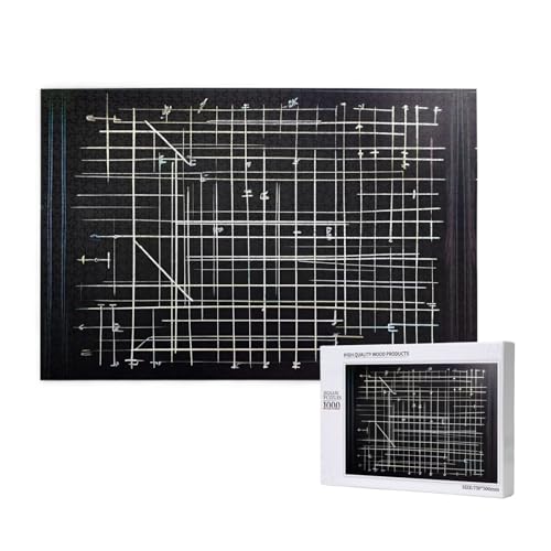 Poezjzw Symbol Formula Klassisches Puzzle für Erwachsene, 1000 Teile, Holzpuzzle, moderne Wohnkultur, intellektuelles Spiel, 75 x 50 cm von POEZJZW