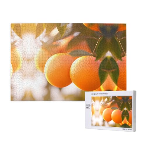 Poezjzw Tangerine Puzzles für Erwachsene, 1000 Teile, Holzpuzzle für Familie, Freunde, Heimdekoration, Wandkunst, 75 x 50 cm Poezjzw Tangerine Puzzles für Erwachsene, 1000 Teile, Holzpuzzle für Familie, Freunde, Heimdekoration, Wandkunst, 75 x 50 cm von POEZJZW