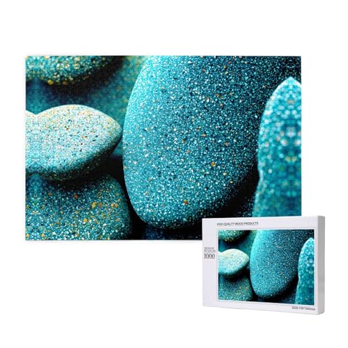 Poezjzw Textured Rocks Klassisches Puzzle für Erwachsene, 1000 Teile, Holzpuzzle, moderne Heimdekoration, intellektuelles Spiel, 75 x 50 cm von POEZJZW