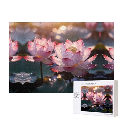 Poezjzw The Lotus in Full Bloom Puzzles für Erwachsene, 300 Teile, Holzpuzzle für Familie, Freunde, Heimdekoration, Wandkunst, 15,7 x 27,9 cm Poezjzw The Lotus in Full Bloom Puzzles für Erwachsene, 300 Teile, Holzpuzzle für Familie, Freunde, Heimdekoration, Wandkunst, 15,7 x 27,9 cm von POEZJZW