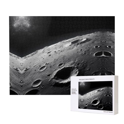 Poezjzw The Moon Puzzles für Erwachsene, Holzpuzzle für Familie, Freunde, Heimdekoration, Wandkunst, 500 x 38 cm Poezjzw The Moon Puzzles für Erwachsene, Holzpuzzle für Familie, Freunde, Heimdekoration, Wandkunst, 500 x 38 cm von POEZJZW