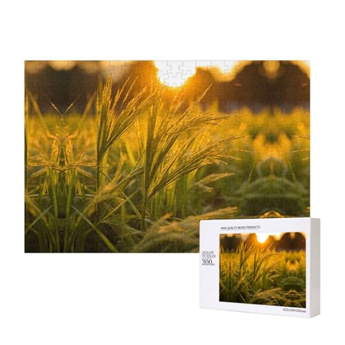 Poezjzw The Sunset Wheat Puzzles für Erwachsene, 300 Teile, Holzpuzzle für Familie, Freunde, Heimdekoration, Wandkunst, 15,7 x 27,9 cm Poezjzw The Sunset Wheat Puzzles für Erwachsene, 300 Teile, Holzpuzzle für Familie, Freunde, Heimdekoration, Wandkunst, 15,7 x 27,9 cm von POEZJZW