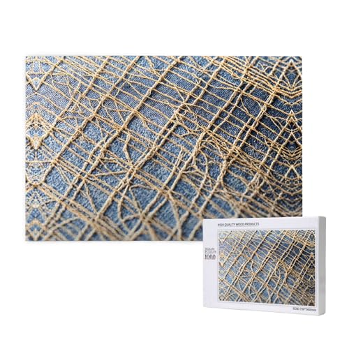 Poezjzw Tiny Threads Klassisches Puzzle für Erwachsene, 1000 Teile, Holzpuzzle, moderne Heimdekoration, intellektuelles Spiel, 75 x 50 cm von POEZJZW