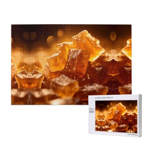 Poezjzw Toffee Puzzles für Erwachsene, 1000 Teile, Holzpuzzle für Familie, Freunde, Heimdekoration, Wandkunst, 75 x 50 cm Poezjzw Toffee Puzzles für Erwachsene, 1000 Teile, Holzpuzzle für Familie, Freunde, Heimdekoration, Wandkunst, 75 x 50 cm von POEZJZW