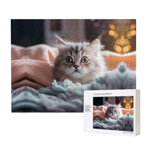 Poezjzw Tom Daumen-Puzzles für Erwachsene, 500 Teile, Holzpuzzle für Familie, Freunde, Heimdekoration, Wandkunst, 50 x 38 cm Poezjzw Tom Daumen-Puzzles für Erwachsene, 500 Teile, Holzpuzzle für Familie, Freunde, Heimdekoration, Wandkunst, 50 x 38 cm von POEZJZW