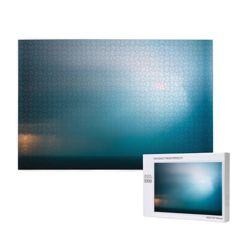 Poezjzw Tornado Klassisches Puzzle für Erwachsene, 1000 Teile, Holzpuzzle, moderne Wohnkultur, intellektuelles Spiel, 75 x 50 cm von POEZJZW