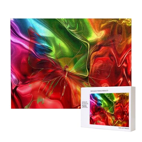Poezjzw Transparenter Schmetterling Erwachsene Classic Jigsaw 500 Teile Holzpuzzle Moderne Wohnkultur Intellektuelles Spiel 52 X 38CM Poezjzw Transparenter Schmetterling Erwachsene Classic Jigsaw 500 Teile Holzpuzzle Moderne Wohnkultur Intellektuelles Spiel 52 X 38CM von POEZJZW