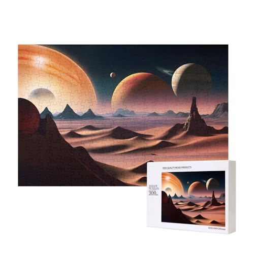 Poezjzw Unbekannt Planet Klassisches Puzzle für Erwachsene, 300 Teile, Holzpuzzle, moderne Wohnkultur, intellektuelles Spiel, 40 x 28 cm Poezjzw Unbekannt Planet Klassisches Puzzle für Erwachsene, 300 Teile, Holzpuzzle, moderne Wohnkultur, intellektuelles Spiel, 40 x 28 cm von POEZJZW