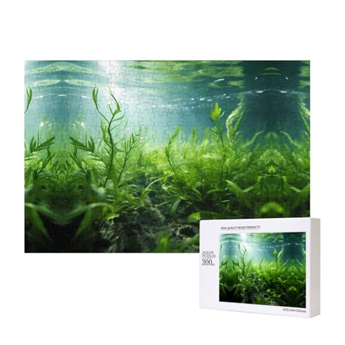 Poezjzw Unterwasserpflanzen-Puzzles für Erwachsene, 300 Teile, Holzpuzzle für Familie, Freunde, Heimdekoration, Wandkunst, 15,7 x 27,9 cm Poezjzw Unterwasserpflanzen-Puzzles für Erwachsene, 300 Teile, Holzpuzzle für Familie, Freunde, Heimdekoration, Wandkunst, 15,7 x 27,9 cm von POEZJZW