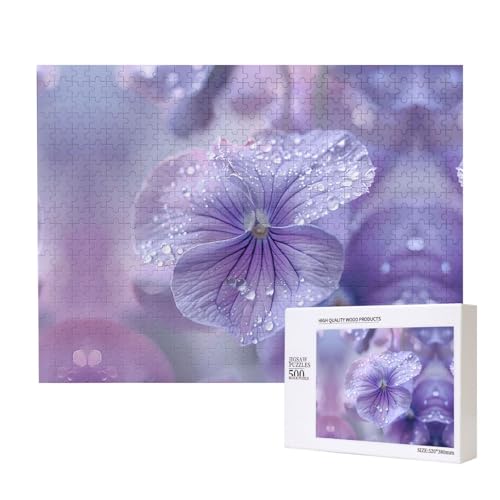 Poezjzw Veilchen-Puzzles für Erwachsene, 500 Teile, Holzpuzzle für Familie, Freunde, Heimdekoration, Wandkunst, 50 x 38 cm Poezjzw Veilchen-Puzzles für Erwachsene, 500 Teile, Holzpuzzle für Familie, Freunde, Heimdekoration, Wandkunst, 50 x 38 cm von POEZJZW