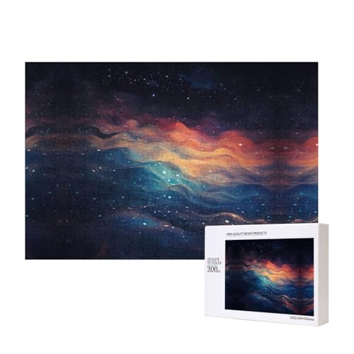 Poezjzw Verflüssigte Wolken Puzzles für Erwachsene, 300 Teile, Holzpuzzle für Familie, Freunde, Heimdekoration, Wandkunst, 15,7 x 27,9 cm Poezjzw Verflüssigte Wolken Puzzles für Erwachsene, 300 Teile, Holzpuzzle für Familie, Freunde, Heimdekoration, Wandkunst, 15,7 x 27,9 cm von POEZJZW