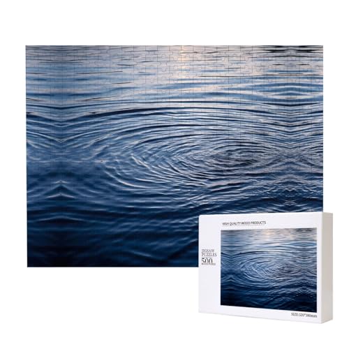 Poezjzw Wasserstreifen-Puzzles für Erwachsene, 500 Teile, Holzpuzzle für Familie, Freunde, Heimdekoration, Wandkunst, 50 x 38 cm Poezjzw Wasserstreifen-Puzzles für Erwachsene, 500 Teile, Holzpuzzle für Familie, Freunde, Heimdekoration, Wandkunst, 50 x 38 cm von POEZJZW