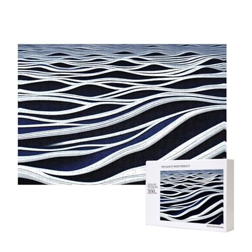 Poezjzw Waves Turbulent Klassisches Puzzle für Erwachsene, 300 Teile, Holzpuzzle, moderne Wohnkultur, intellektuelles Spiel, 40 x 28 cm Poezjzw Waves Turbulent Klassisches Puzzle für Erwachsene, 300 Teile, Holzpuzzle, moderne Wohnkultur, intellektuelles Spiel, 40 x 28 cm von POEZJZW