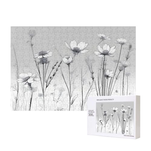 Poezjzw Weeds Klassisches Puzzle für Erwachsene, 300 Teile, Holzpuzzle, moderne Wohnkultur, intellektuelles Spiel, 40 x 28 cm von POEZJZW