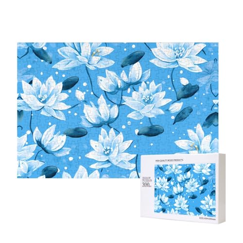 Poezjzw Weiße Lotusblumen-Puzzles für Erwachsene, 300 Teile, Holzpuzzle für Familie, Freunde, Heimdekoration, Wandkunst, 15,7 x 27,9 cm Poezjzw Weiße Lotusblumen-Puzzles für Erwachsene, 300 Teile, Holzpuzzle für Familie, Freunde, Heimdekoration, Wandkunst, 15,7 x 27,9 cm von POEZJZW