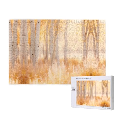 Poezjzw Weiße Pappel-Puzzles für Erwachsene, 1000 Teile, Holzpuzzle für Familie, Freunde, Heimdekoration, Wandkunst, 75 x 50 cm Poezjzw Weiße Pappel-Puzzles für Erwachsene, 1000 Teile, Holzpuzzle für Familie, Freunde, Heimdekoration, Wandkunst, 75 x 50 cm von POEZJZW