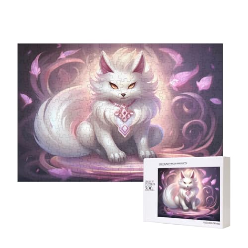 Poezjzw Weißer Fuchs Puzzles für Erwachsene, 300 Teile, Holzpuzzle für Familie, Freunde, Heimdekoration, Wandkunst, 15,7 x 27,9 cm Poezjzw Weißer Fuchs Puzzles für Erwachsene, 300 Teile, Holzpuzzle für Familie, Freunde, Heimdekoration, Wandkunst, 15,7 x 27,9 cm von POEZJZW