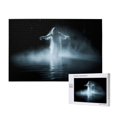 Poezjzw Weißer Geist im Nebel Puzzles für Erwachsene, 1000 Teile, Holzpuzzle für Familie, Freunde, Heimdekoration, Wandkunst, 75 x 50 cm Poezjzw Weißer Geist im Nebel Puzzles für Erwachsene, 1000 Teile, Holzpuzzle für Familie, Freunde, Heimdekoration, Wandkunst, 75 x 50 cm von POEZJZW