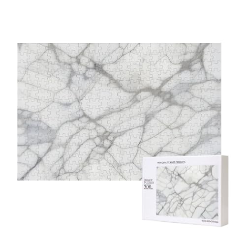 Poezjzw Weißer Marmoradern Erwachsenen-Puzzle, klassisches Puzzle, 300 Teile, Holzpuzzle, moderne Wohnkultur, intellektuelles Spiel, 40 x 28 cm Poezjzw Weißer Marmoradern Erwachsenen-Puzzle, klassisches Puzzle, 300 Teile, Holzpuzzle, moderne Wohnkultur, intellektuelles Spiel, 40 x 28 cm von POEZJZW