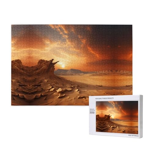 Poezjzw Weizen-Puzzles für Erwachsene, 1000 Teile, Holzpuzzle für Familie, Freunde, Heimdekoration, Wandkunst, 75 x 50 cm Poezjzw Weizen-Puzzles für Erwachsene, 1000 Teile, Holzpuzzle für Familie, Freunde, Heimdekoration, Wandkunst, 75 x 50 cm von POEZJZW