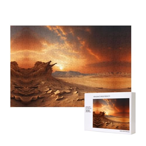 Poezjzw Weizen-Puzzles für Erwachsene, 300 Teile, Holzpuzzle für Familie, Freunde, Heimdekoration, Wandkunst, 15,7 x 27,9 cm von POEZJZW