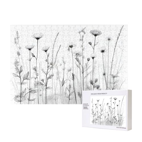 Poezjzw Wildflowers Klassisches Puzzle für Erwachsene, 300 Teile, Holzpuzzle, moderne Wohnkultur, intellektuelles Spiel, 40 x 28 cm Poezjzw Wildflowers Klassisches Puzzle für Erwachsene, 300 Teile, Holzpuzzle, moderne Wohnkultur, intellektuelles Spiel, 40 x 28 cm von POEZJZW