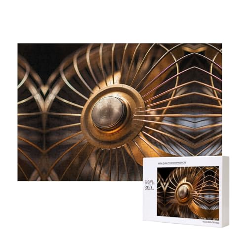 Poezjzw Windfächer-Puzzles für Erwachsene, 300 Teile, Holzpuzzle für Familie, Freunde, Heimdekoration, Wandkunst, 15,7 x 27,9 cm von POEZJZW