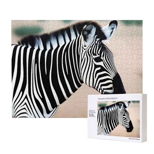 Poezjzw Zebra Looking Around Adult Classic Jigsaw 500 Pieces Wooden Puzzle Modern Home Decor Intellectual Game 52 X 38 Cm Poezjzw Zebra Looking Around Adult Classic Jigsaw 500 Pieces Wooden Puzzle Modern Home Decor Intellectual Game 52 X 38 Cm von POEZJZW