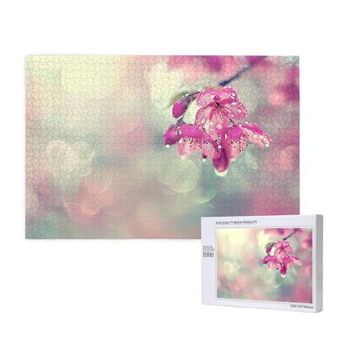 Poezjzw Zierliche Blumenpuzzles für Erwachsene, 1000 Teile, Holzpuzzle für Familie, Freunde, Heimdekoration, Wandkunst, 75 x 50 cm Poezjzw Zierliche Blumenpuzzles für Erwachsene, 1000 Teile, Holzpuzzle für Familie, Freunde, Heimdekoration, Wandkunst, 75 x 50 cm von POEZJZW