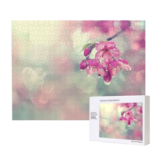 Poezjzw Zierliche Blumenpuzzles für Erwachsene, 500 Teile, Holzpuzzle für Familie, Freunde, Heimdekoration, Wandkunst, 50 x 38 cm Poezjzw Zierliche Blumenpuzzles für Erwachsene, 500 Teile, Holzpuzzle für Familie, Freunde, Heimdekoration, Wandkunst, 50 x 38 cm von POEZJZW