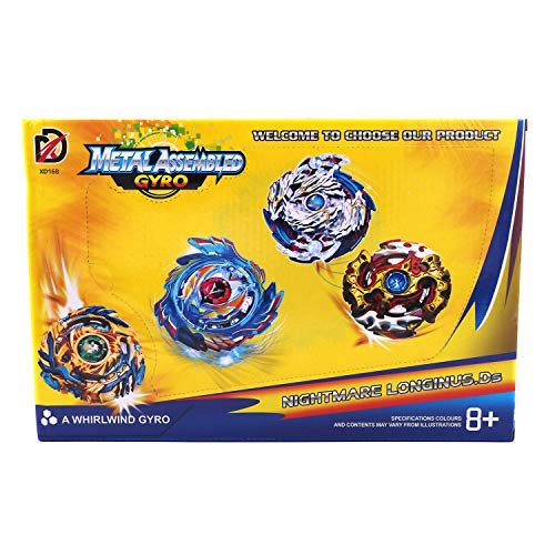 POFET Bey Battle 4D Set mit Launcher Battling Tops Spinning Tops Storm Gyro Metall Fusion Battling Top Set Starter Set für Kinder POFET Bey Battle 4D Set mit Launcher Battling Tops Spinning Tops Storm Gyro Metall Fusion Battling Top Set Starter Set für Kinder von POFET