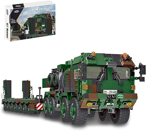 Technik Panzer Bausteine Modell, 1912 Teile Militär Panzer Bausteine Konstruktionsspielzeug, Army Panzer Militär Panzer Modellbausatz Panzer Bausatz Spielzeug kompatibel mit Lego Technik von POIWEYR