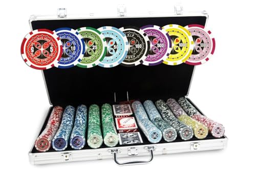 POKEO Pokerkoffer - Ultimate Poker Chips 1000 Jetons - Poker Set für Erwachsene POKEO Pokerkoffer - Ultimate Poker Chips 1000 Jetons - Poker Set für Erwachsene von POKEO
