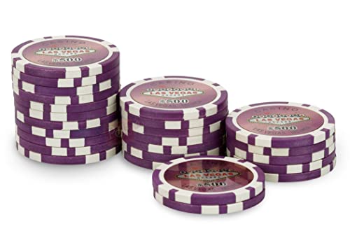 POKEO Rolle mit 25 Chips Laser Las Vegas $500, Violett POKEO Rolle mit 25 Chips Laser Las Vegas $500, Violett von POKEO