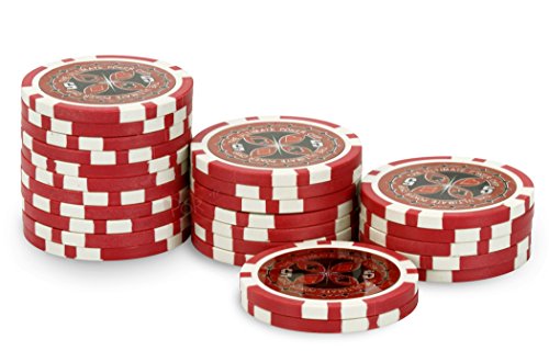 Rolle mit 25 Chips, Ultimate Poker Chips 5, Rot Rolle mit 25 Chips, Ultimate Poker Chips 5, Rot von POKEO