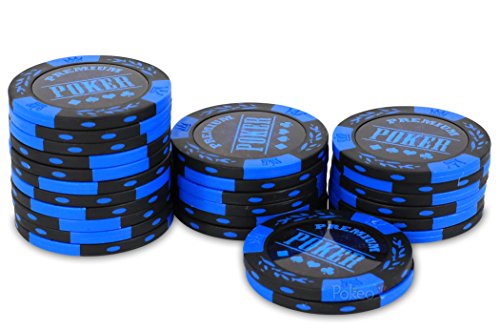 Rouleau 25 jetons Premium Poker Bleu Rouleau 25 jetons Premium Poker Bleu von POKEO