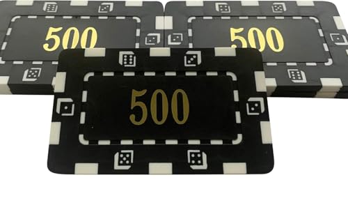 Poker-Casino-Plaketten, nummeriert, Kunststoff, 74 x 44 mm, 32 g, Schwarz, 10 Stück Poker-Casino-Plaketten, nummeriert, Kunststoff, 74 x 44 mm, 32 g, Schwarz, 10 Stück von POKER CHIP SHOP