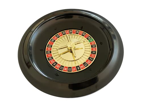 Roulette-Rad mit 2 Kugeln, 25,4 cm (10 Zoll) von POKER CHIP SHOP